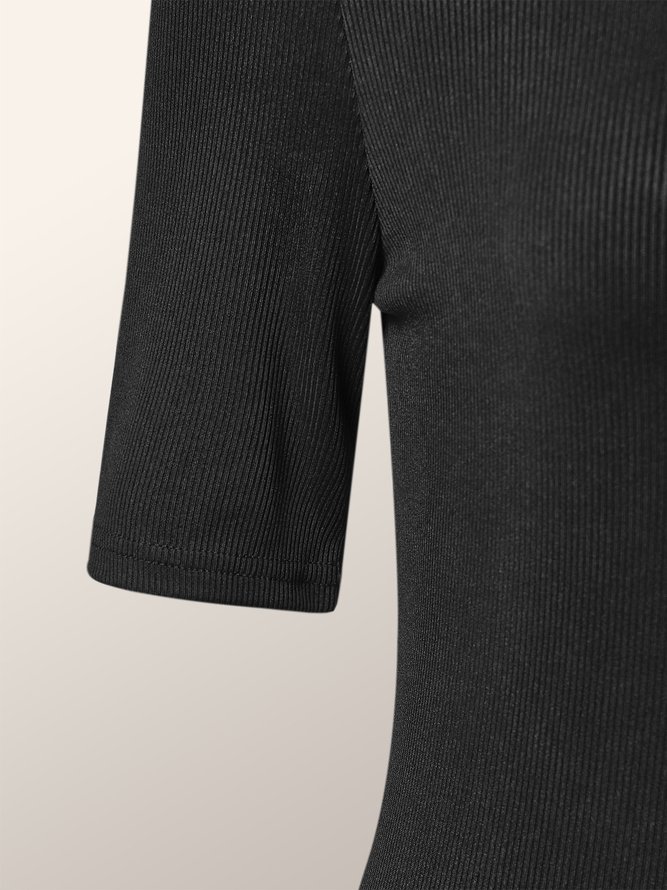 Plain Basics Daily Short Sleeve Knit Dress