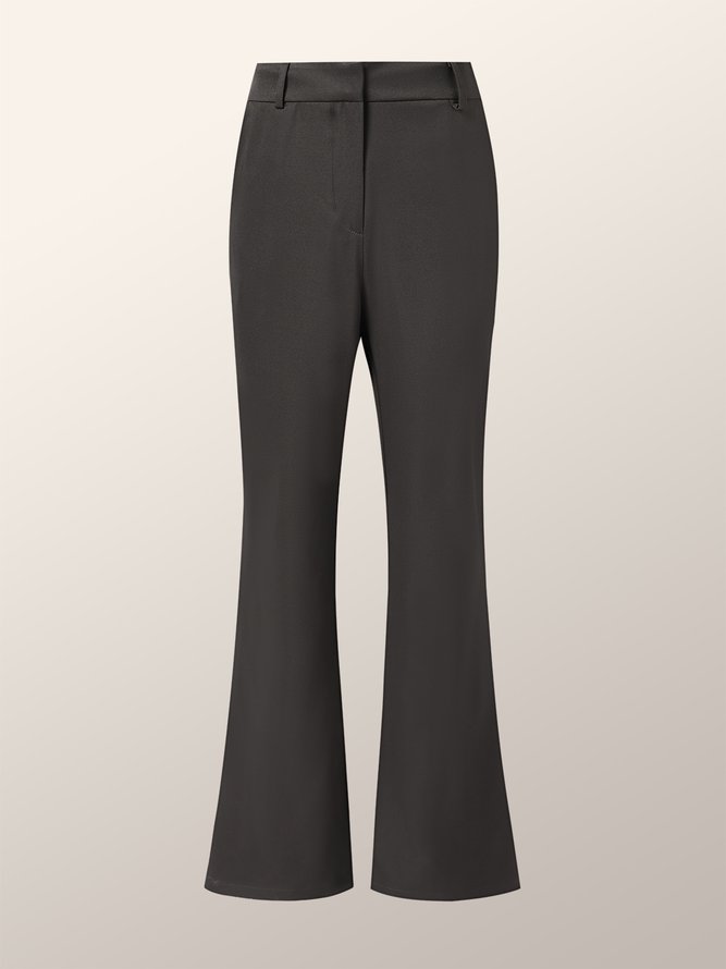 Work Formal Solid Tailored Pants