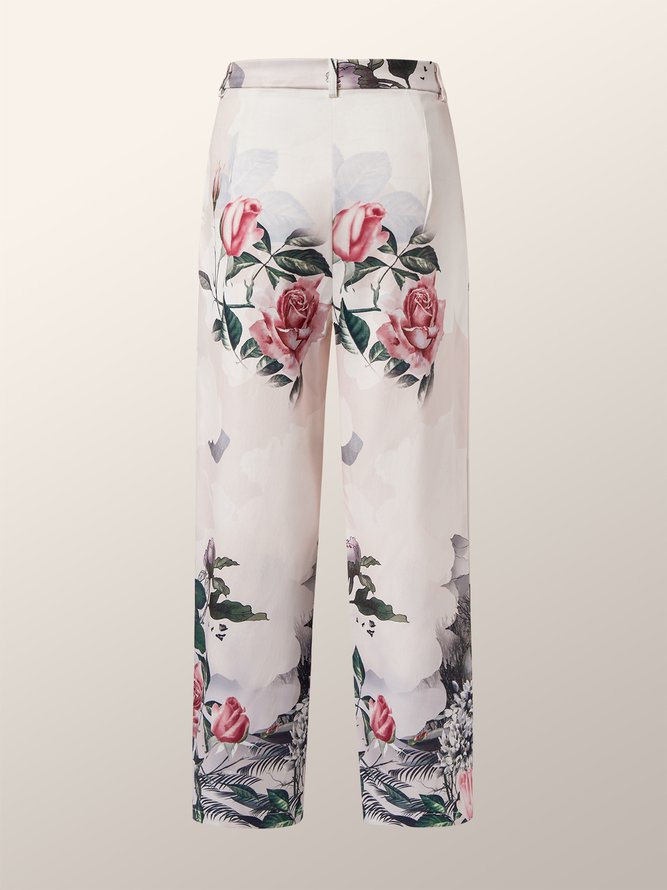 Lady Elegant Floral Regular Fit Pants