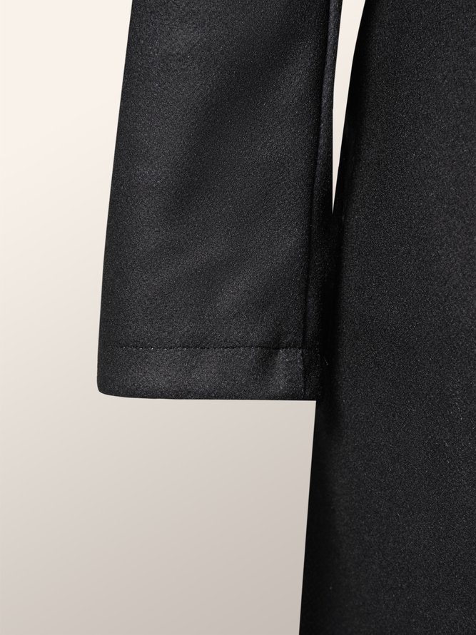 Winter Simple Stand Collar Long sleeve Heavyweight Outerwear