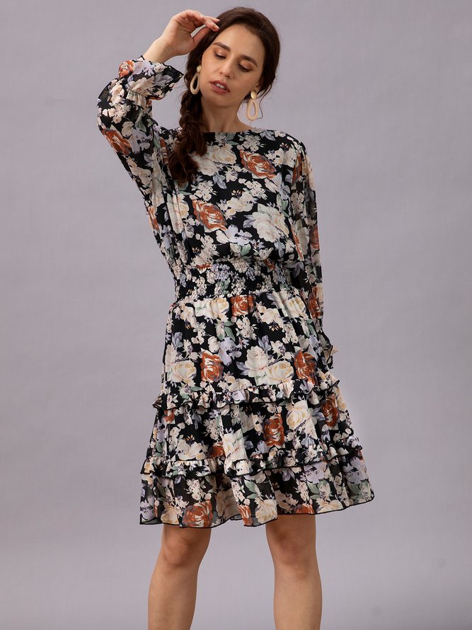 Crew Neck Dress stylewe