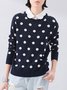 Casual Crew Neck Long Sleeve Sweater