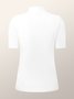Plain Stand Collar Casual Tight T-Shirt