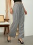 Regular Size Casual Loose Striped Pants