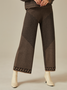 Urban Geometric Regular Fit Fashion Pants