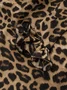 Elegant  Leopard Regular Fit Flouncing Blouse