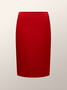 Regular Fit Elegant Plain Midi Skirt