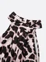 Casual Leopard Halter Tank Jumpsuit