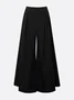 Urban Plain Wide Leg Pants No Belt