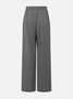 Urban Plain Wide Leg Pants