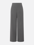 Urban Plain Wide Leg Pants