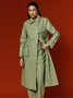 Urban Lapel Collar Faux Leather Coat