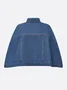 Casual Distressing Cloak Denim Coat
