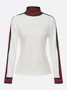 Urban Color Block Turtleneck T-shirt