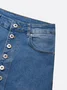Buckle Detail Straight-Leg Denim Jeans