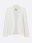 Urban Plain Shawl Collar Blazer