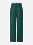 Urban Color Block Straight Pants
