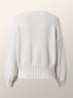 Long sleeve Casual Loose Crew Neck Sweater