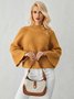Regular Fit Solid Long sleeve Sweater