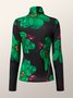 Urban Floral Tight Long Sleeve Top
