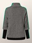 High Elasticity Loose Turtleneck Long sleeve Urban Sweater