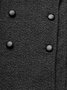 Urban Lapel Collar Plain Long Sleeve Jacket