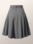 Urban Plaid Regular Fit Midi Skirt