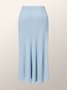 A-Line Elegant Regular Fit Midi Skirt