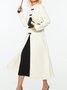 Long Plain Stand Collar Vintage Outerwear