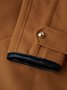 Long sleeve Regular Fit Turtleneck Plain Jacket