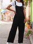 Daily Casual Solid Sleeveless Jumpsuit