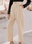 Apricot Casual Solid Shift Pant