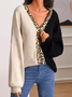 Fall Daily Slightly stretchy Simple Statement Mid-weight Sweater