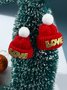 Christmas Hat Love Wool Earrings
