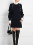 Winter Elegant A-line High Stretch Mid-weight Date Daily Dresses