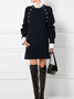 Winter Elegant A-line High Stretch Mid-weight Date Daily Dresses