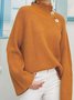 Regular Fit Solid Long sleeve Sweater