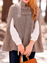 Fall Elegant Mid-weight Stand Collar Daily Elegant Simple Outerwear