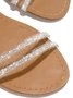 Elegant Rhinestone Strip Flat Sandals
