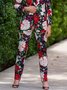 Vacation Floral Fashion Straight Pants