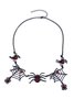 Halloween Retro Exaggerated Black Spider Web Necklace Party Decoration