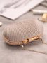 Pleated Butterfly Goose Egg Dinner Bag Oval Clutch Party Party Dress Chain Bag