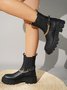 Platform Booster Chain Chelsea Boots
