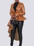 Long Sleeve Lady Solid Regular Fit Outerwear