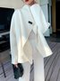 Long sleeve Elegant Loose Asymmetrical Overcoat