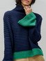 Urban Turtleneck Color Block Sweater