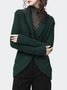 Regular Fit Elegant Long sleeve Shawl Collar Sweater Coat