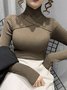 Turtleneck Elegant Long Sleeve Tight Sweater
