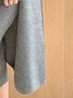 Elegant Plain Long Sleeve Loose Sweater Coat