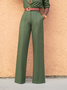 Urban Plain Regular Fit Fashion Straight Long Pants